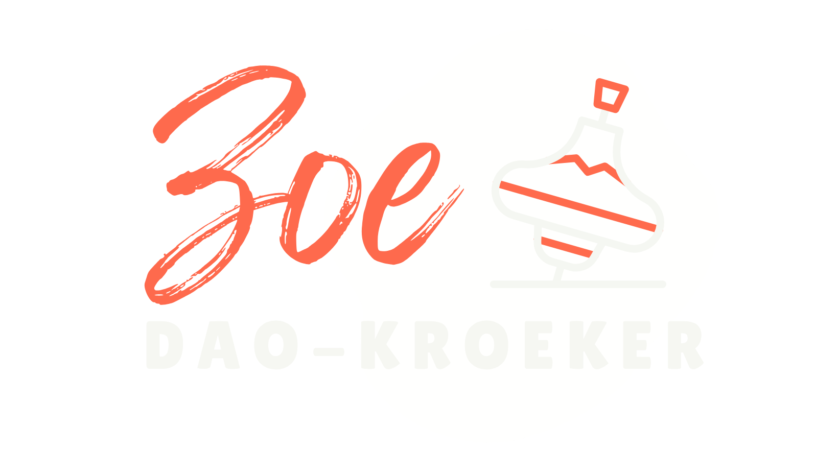Zoe Dao-Kroeker logo, for dark backgrounds